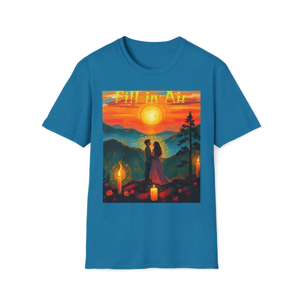 Romantic_Sunset_Couple_Art_T_Shirt_Colorful_Painting_Tee_Antique_Sapphire